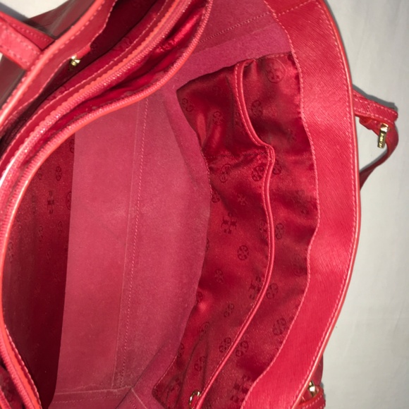 TORY BURCH Large York Tote Red - Picture 8 of 12